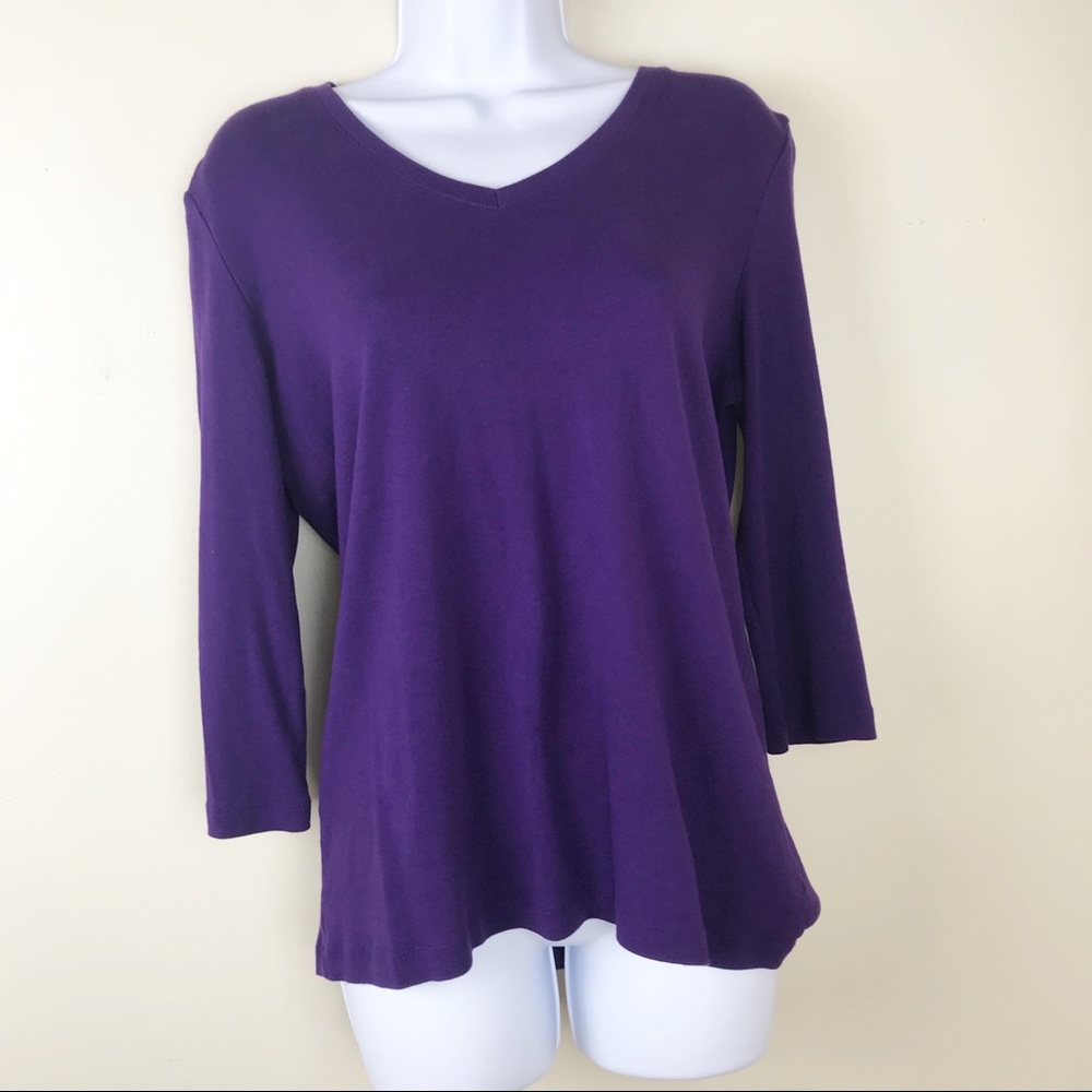 🌼NEW🌼 ST. JOHNS BAY PURPLE LONG SLEEVE TEE